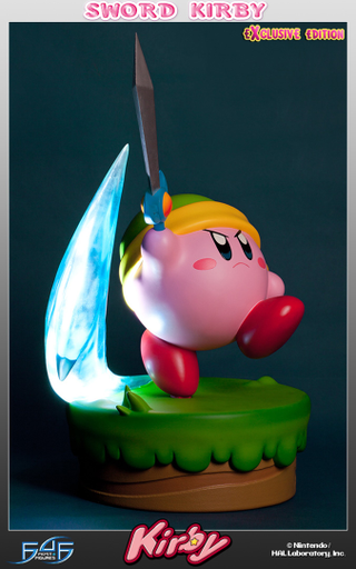 Illustration for article titled A Line Of Statues Based On Kirby Outfits? Oh No.